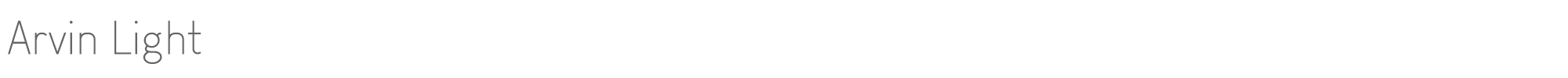 Arvin Arvin Light.ttf font preview